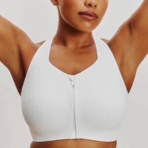 Knix Catalyst Front Zip Sports Bra Sz 3 White